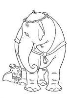 kolorowanki Dumbo do wydruku Disney malowanka numer 17